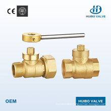 Male/Female Magnetic Lockable Brass Ball Valve 3/4′′x 1′′ Inch